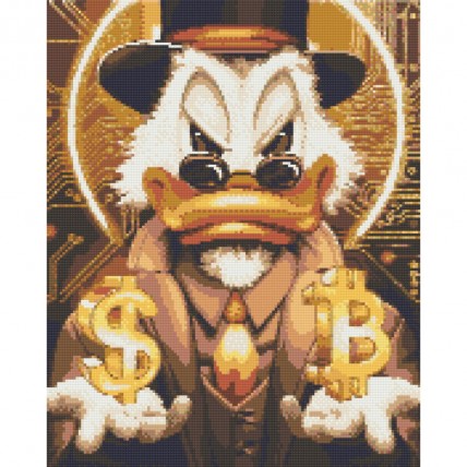 Алмазна мозаїка «Scrooge McDonald's Gold» OD3320, 40x50 см
