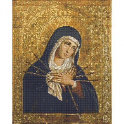 Алмазна мозаїка «Ікона Богоматері» OD3434, 40x50 см