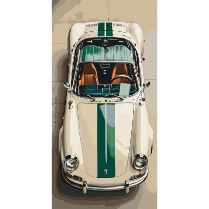 Малювання за номерами «Porsche» LW5127, 40x80 см