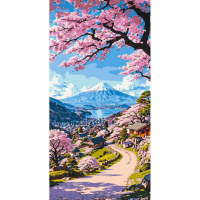 Картина по номерам "Красота японской сакуры" LW5141, 40х80 см