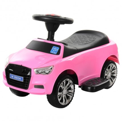 Дитячий tolocar M 3503A-8 Pink, з батьківською ручкою