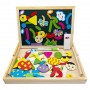 Деревянная игрушка "Магнитная досточка 2 в 1" MD 0815C, двусторонняя, пенал, мел