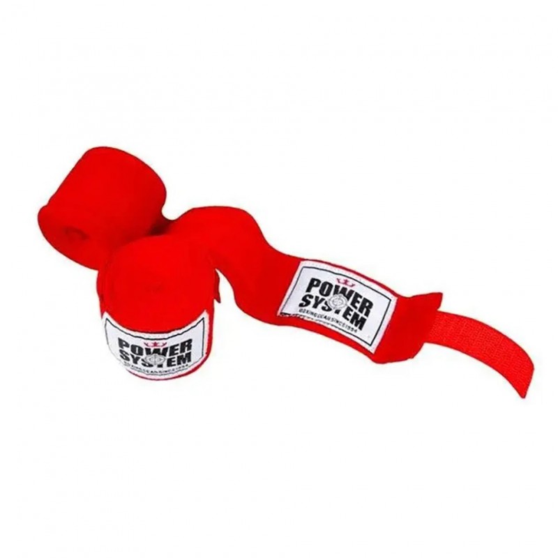 Бинти для боксу Power System PS-3404_Red (4 м)