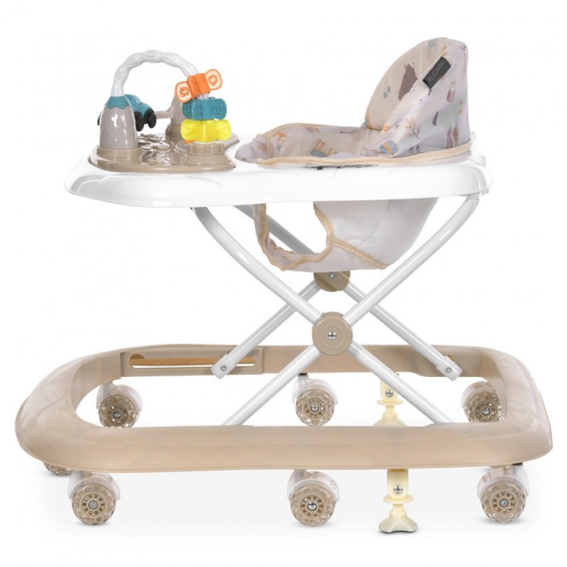 Детские Ходунки SIMPLY ME 1215 Beige, с погремушками, музыкальная