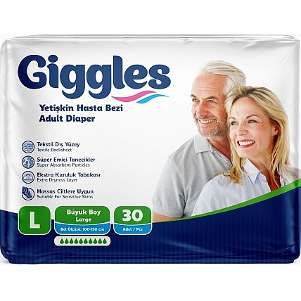 Підгузники для дорослих Giggles Large 100-150 см 30 шт. (76894)