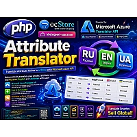 Atribute Translator - переклад значень атрибутів для ocStore 3.0.3.7