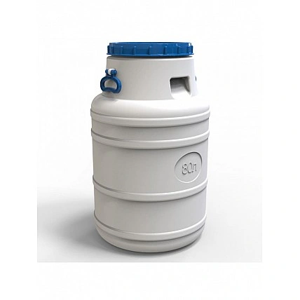 Бідон для води пластиковий харчовий Євро Пласт 80 л