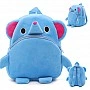 Children's plush backpack. Elephant (CH1048)