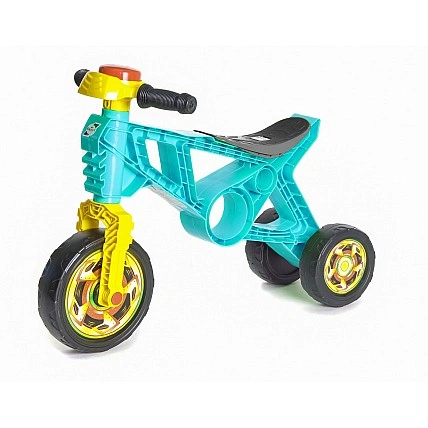 Дитячий біговелі мотоцикл з клаксоном. Orion. (бірюза)