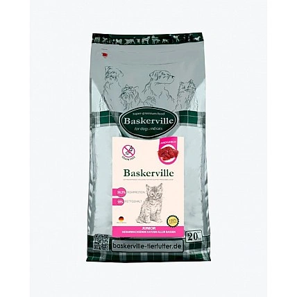 Baskerville KF Getreidefrei Junior Сухий корм для кошенят, 20kg