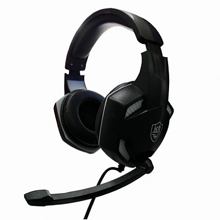 Ігрові навушники Gaming Headset KR-GM301 Karler RGB підсвічування. Дротова ігрова гарнітура з мікрофоном та підсвічуванням