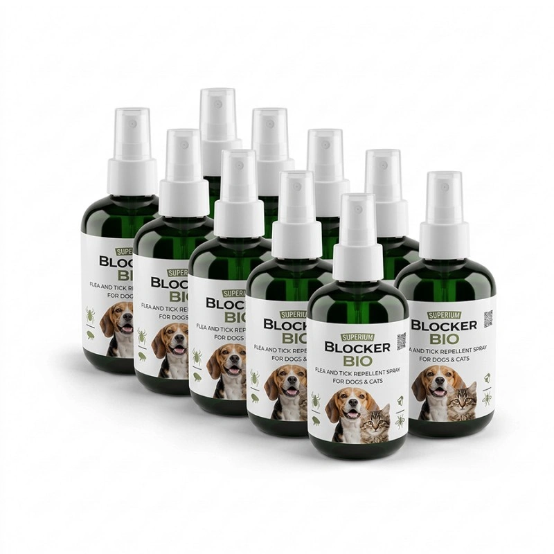 Спрей від кліщів і бліх для котів і собак SUPERIUM Blocker Bio, 200 мл, модель 89467