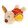 Игрушка для собак Собачка с пищалкой GiGwi Plush Friendz, текстиль, пластик, 13 см