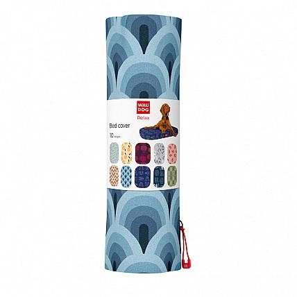 Чехол для лежанки WAUDOG Relax, рисунок "Волны", L, Ш 100 см, Дл 70 см