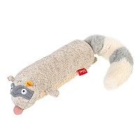 Игрушка для собак Енот с пищалкой GiGwi Plush Friendz, текстиль, 17 см