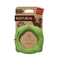 Игрушка для собак WAUDOG Fun Natural Кольцо, биоразлагаемая резина, 12 см, зеленая