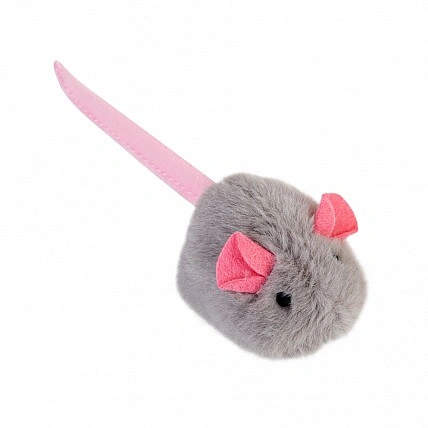 Toy for cats Mouse with electronic chip GiGwi Melody chaser, faux fur