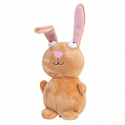 Игрушка для собак Кролик с пищалкой GiGwi Plush Friendz, плюш, 16 см