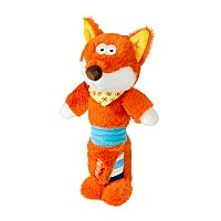 GiGwi Shaking Fun Fox Dog Toy with Big Squeaker, Textile, Plush