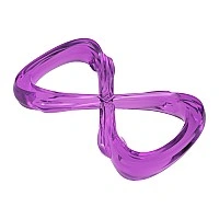 WAUDOG Fun Durable Dog Toy Figure Eight, Thermoplastic Rubber, 200mm, Purple