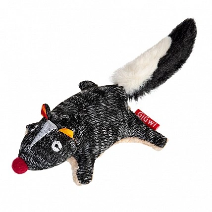 Dog toy Skunk with squeaker GiGwi Plush Friendz, textile, 9 cm