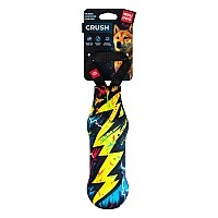 Dog toy with plastic bottle and squeaker WAUDOG Fun Crush, 'Art Lightning' design, H 36.5 cm, D 8 cm