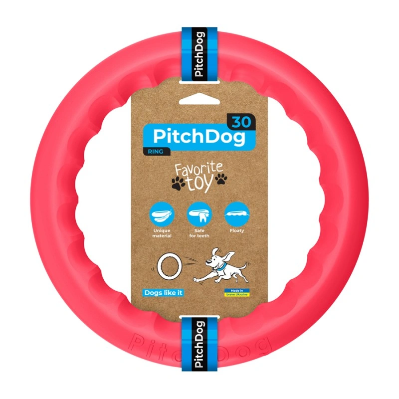Кільце для апортування PitchDog30, діаметр 28 см рожевий