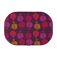 WAUDOG Relax dog bed, pattern "Pomegranate", with removable cover, M, W 80cm, L 55cm