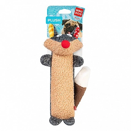 Іграшка для собак WAUDOG Fun Plush Raccoon, в'язана тканина, W 7 см, L 24 см, L