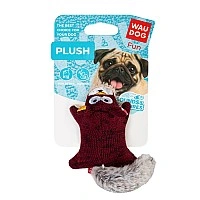 Dog Toy WAUDOG Fun Plush Squirrel, knitted, W 4 cm, L 9 cm, S