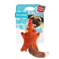 Dog toy WAUDOG Fun Plush Fox, knitted fabric, W 4 cm, L 14 cm, S
