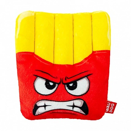 WAUDOG Fun Plush French Fries Dog Toy, Plush, W 12 cm, L 14.5 cm