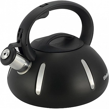 Ofenbach Happy Kettle 2L stainless steel whistling kettle, black matte NB-100303