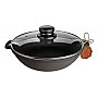"Nasha Maisternya" Cast Iron Skillet, Ø24 cm, with Glass Lid ST-T102C3
