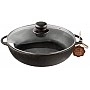 "Nasha Maisternya" Cast Iron Skillet, Ø28 cm, with Glass Lid, ST-T104C3