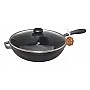 Cast Iron Skillet "Nasha Maysternya" Ø24cm with cast handle, with glass lid ST-T202C3