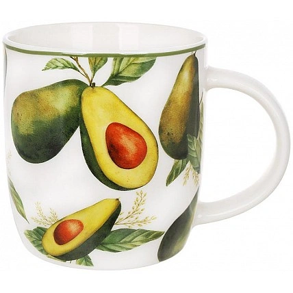 Набір 6 порцелянових чашок "Avocado Garden" 360мл BD-K323