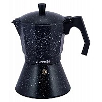 Кофеварка гейзерная Kamille Andel Black 600мл на 12 чашек KM-2514MR