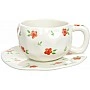 Set of 6 tea cups with saucers "Flower Bloom" 280ml, porcelain BD-K357