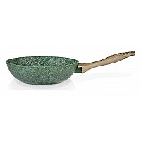 Сковорода-вок Fissman Malachite Ø24см с антипригарным покрытием EcoStone FN-AL-4314