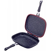 Сковорода-гриль Kamille Grill Pan двухсторонняя прямоугольная 32х24х7.5см KM-4432