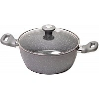 Кастрюля Kamille Grey Gotland 4л с гранитным антипригарным покрытием KM-4281GR