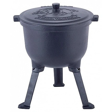 Казан чугунный Kamille Camping 7л эмалированный, на ножках KM-4801M