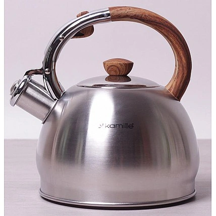 Чайник Kamille Whistling Kettle 2л из нержавеющей стали со свистком KM-0694N