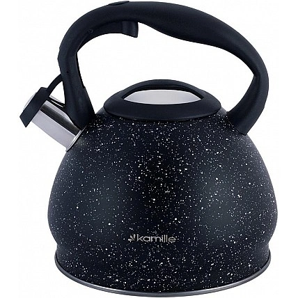 Чайник Kamille Whistling Kettle Marble 2.7л из нержавеющей стали со свистком KM-1086