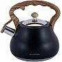 Чайник Kamille Whistling Kettle Black 2.7л из нержавеющей стали со свистком (черный) KM-1092