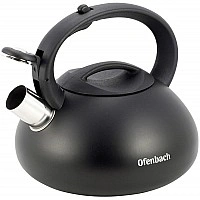 Чайник Ofenbach Happy Kettle 2.5л из нержавеющей стали со свистком, черный матовый NB-100302