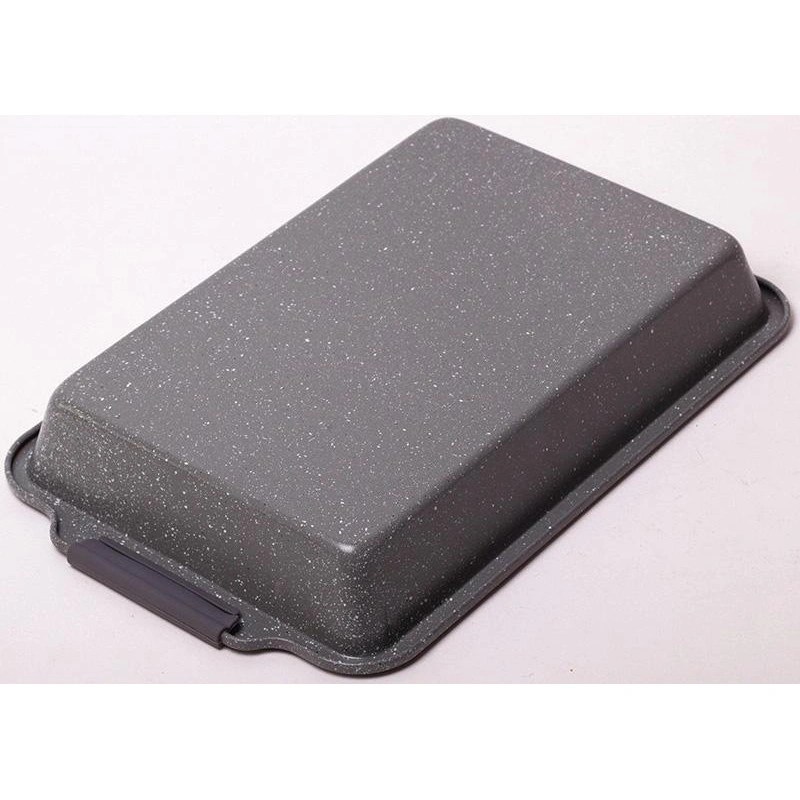 Форма для выпечки Kamille Marble 46х30х6см с силиконовыми ручками KM-6027A
