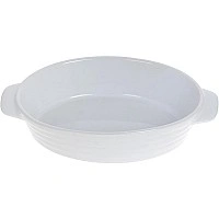 Форма Augsburg овальная для выпечки 24х14.5х5.5см керамическая (белая) BD-319-341