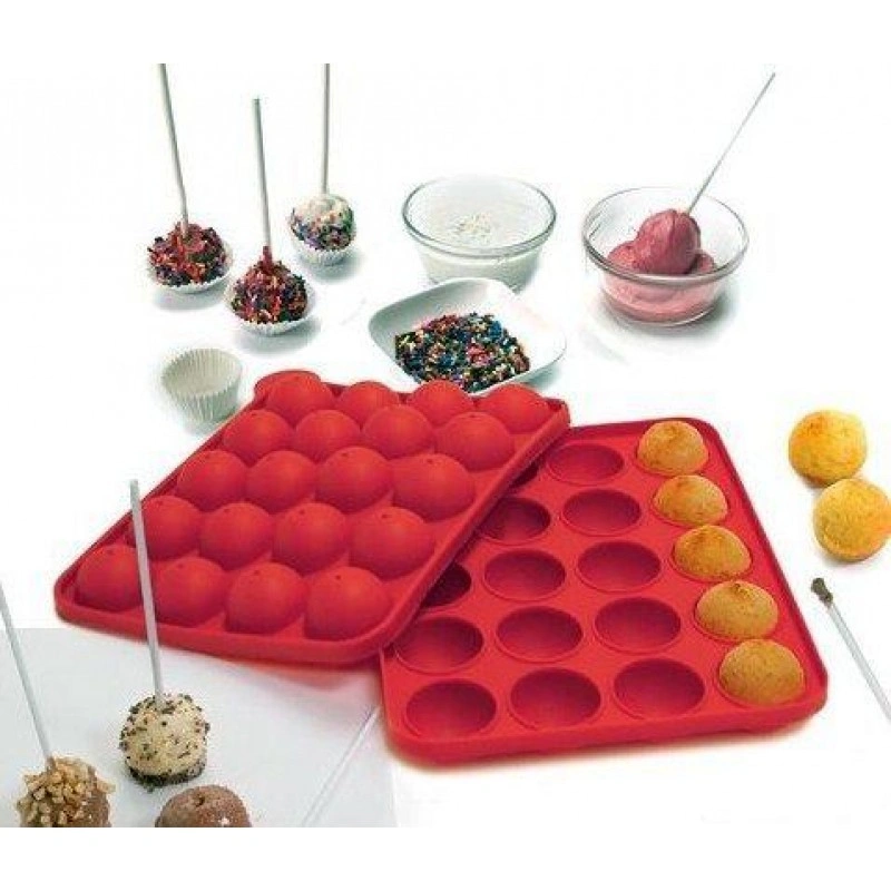 Силиконовая форма для Кейк Попсов (CAKE POPS) 23х19см 20 ячеек HH-652